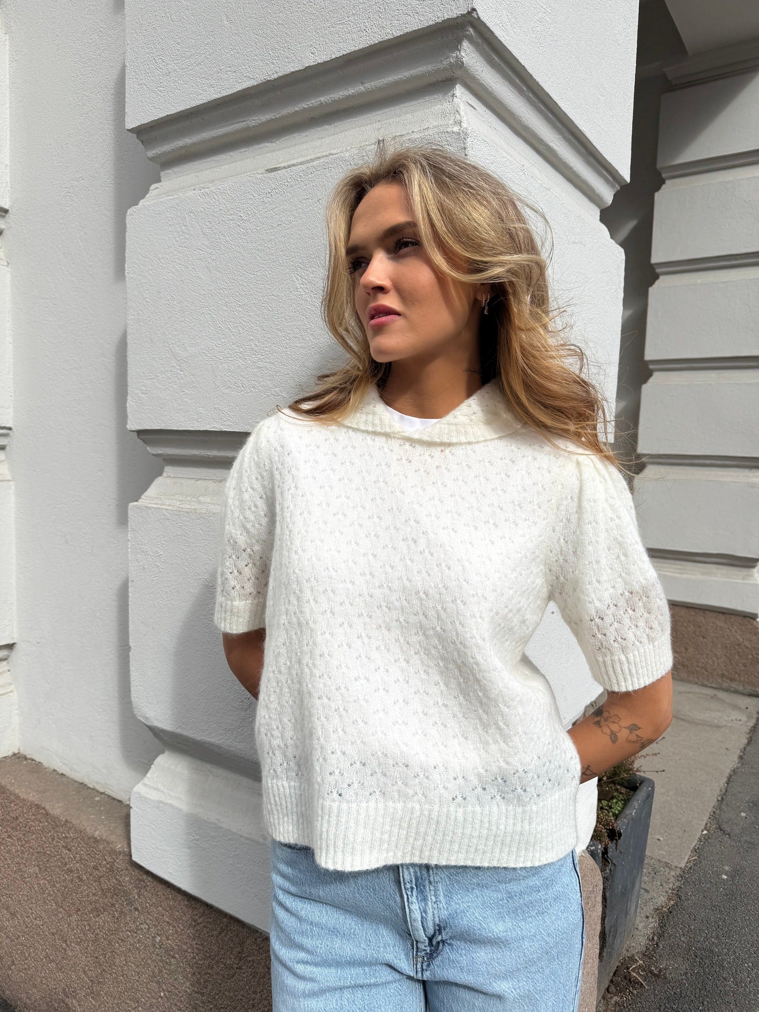 OBJDIRA Pullover - Cloud Dancer